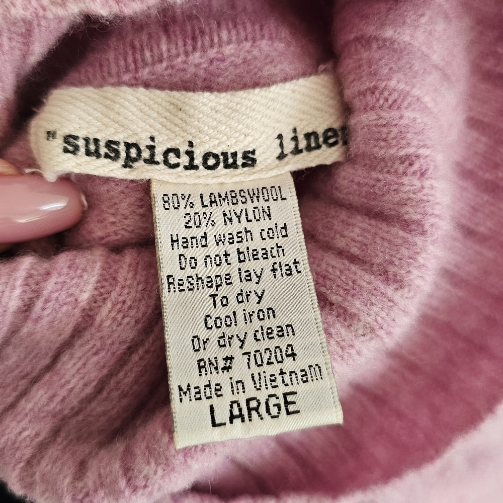Cozy Pink Turtleneck Sweater - Picture 4 of 4